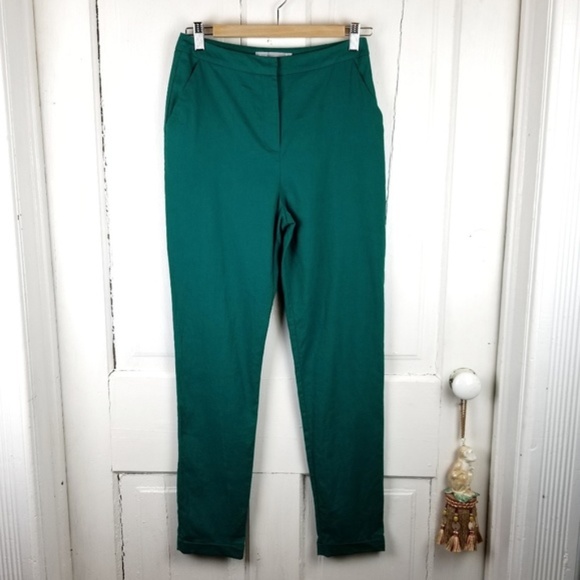 ASOS Pants - ASOS Green Linen Trousers